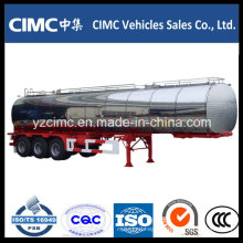 Cimc 3 eixos de aço inoxidável tanque de combustível Trailer